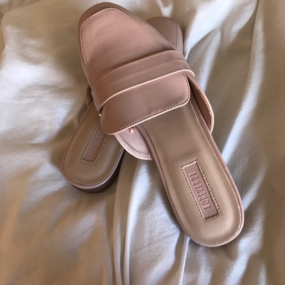 Blush pink loafers forever 21